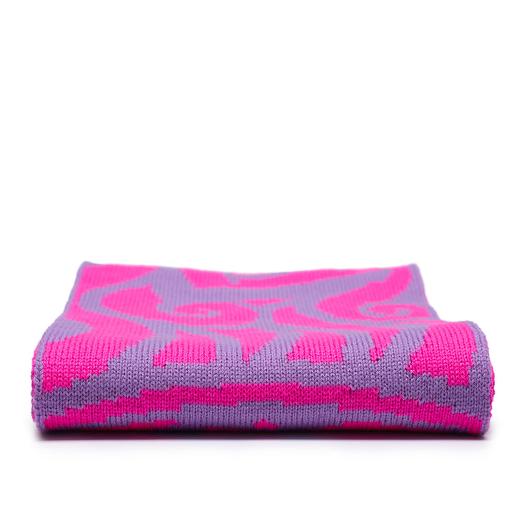 Thames Waves Scarf – Lost Letters, Pink & Purple