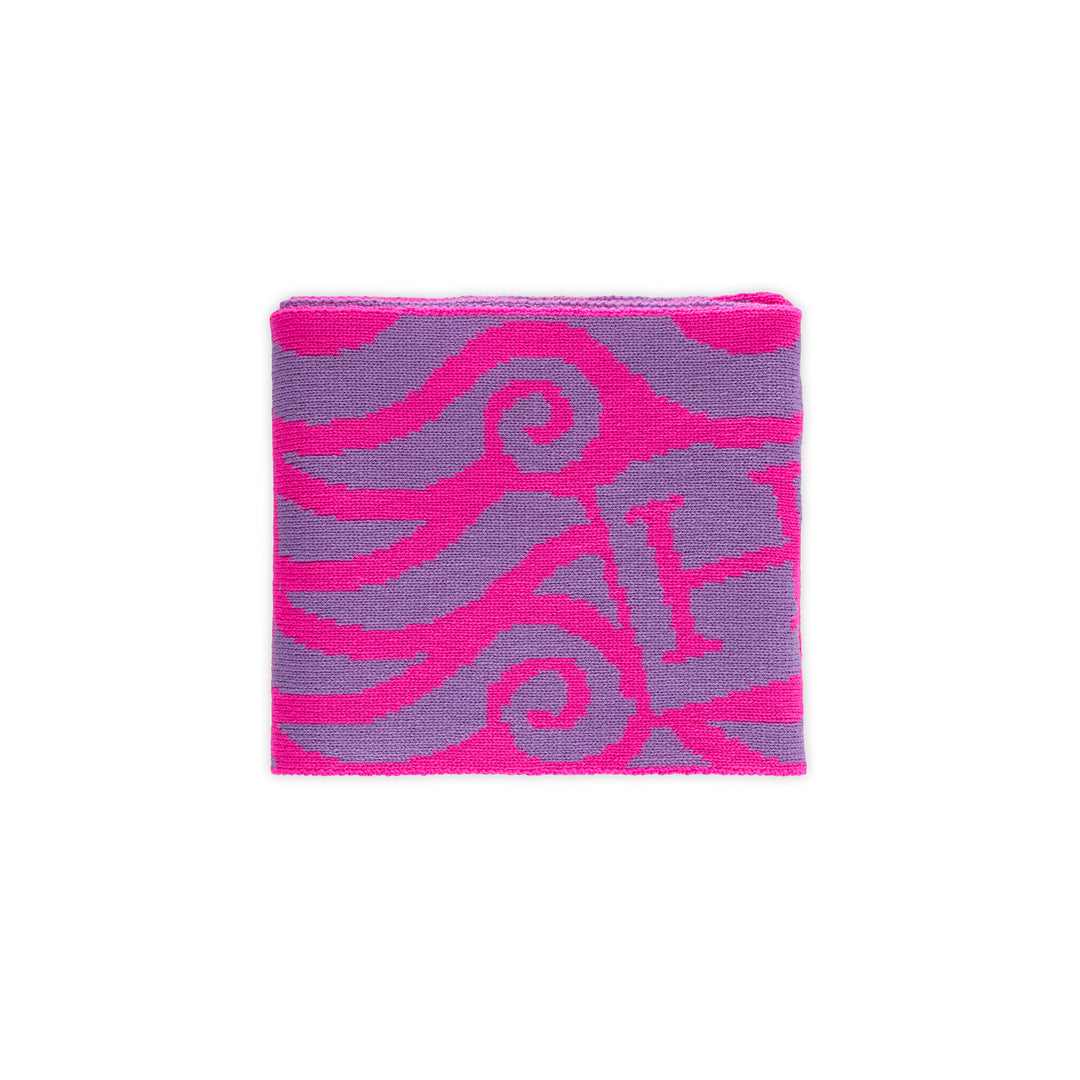 Thames Waves Scarf – Lost Letters, Pink & Purple