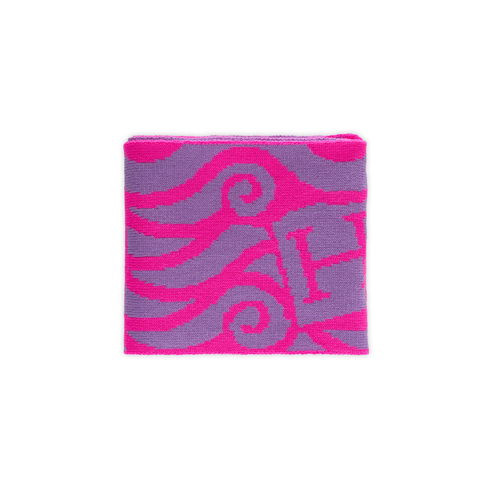 Thames Waves Scarf – Lost Letters, Pink & Purple