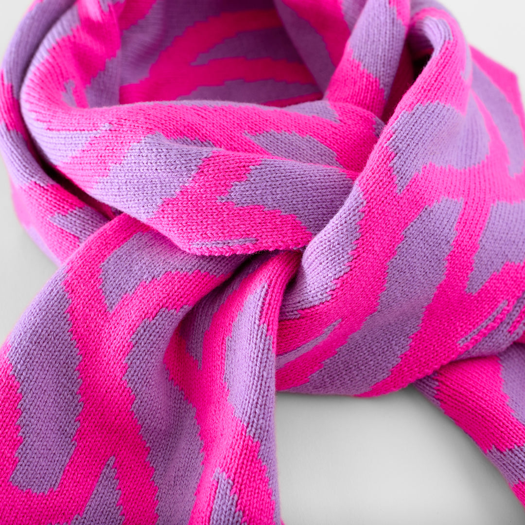 Thames Waves Scarf – Pink & Purple