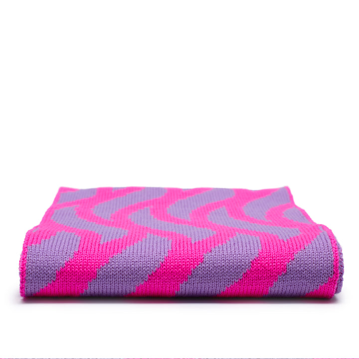 Thames Waves Scarf – Pink & Purple