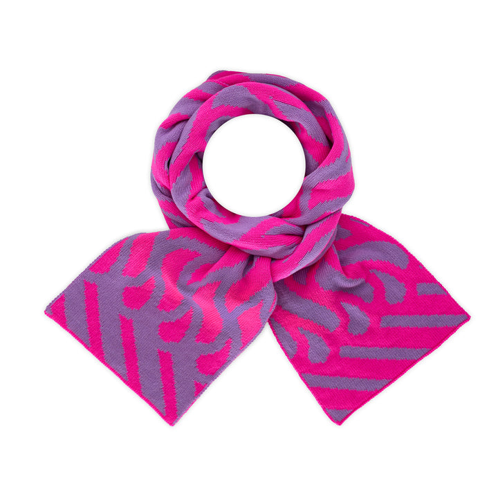 Thames Waves Scarf – Pink & Purple