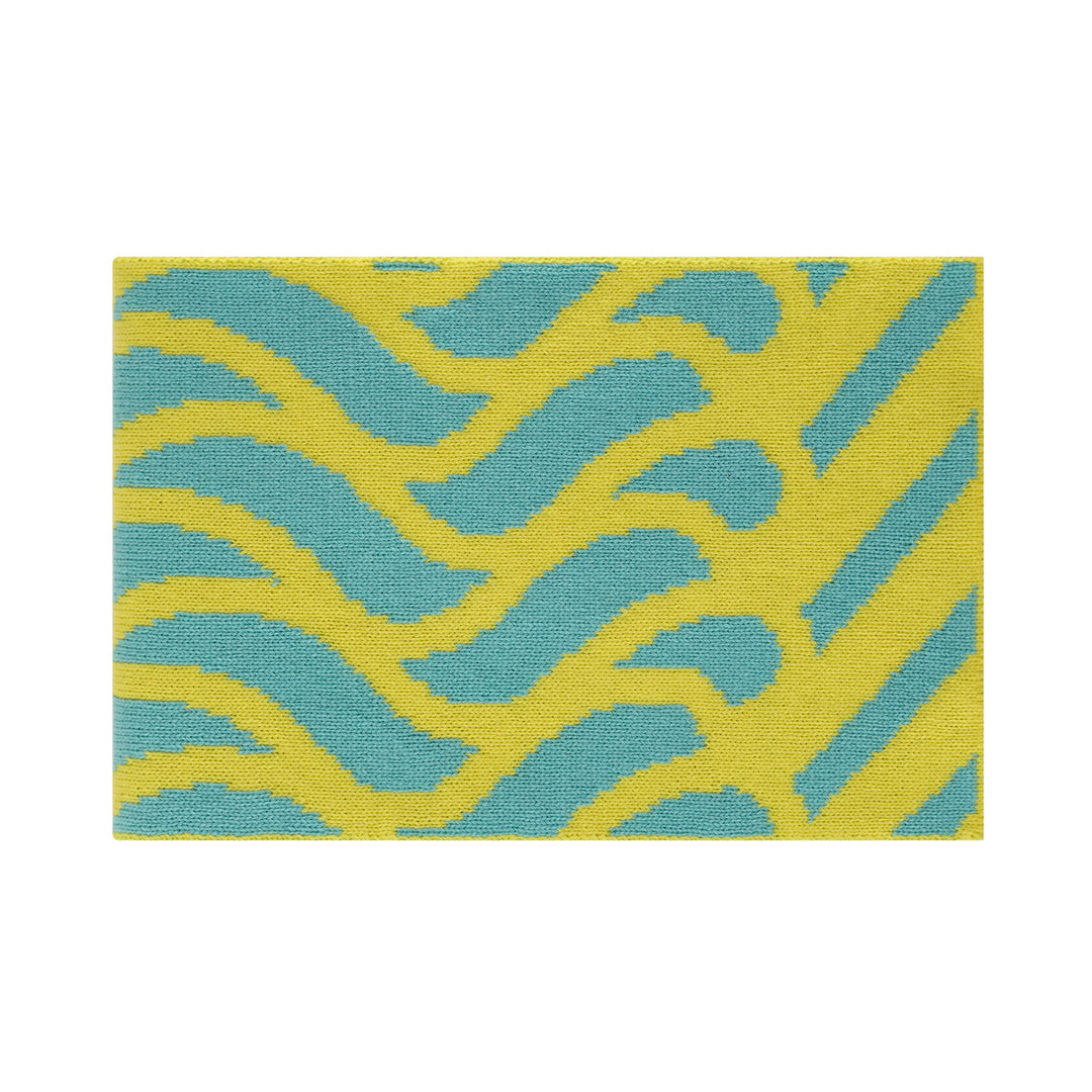 Thames Waves Scarf – Yellow & Turquoise