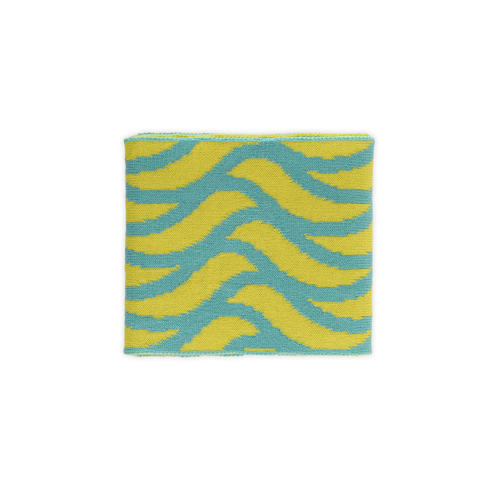 Thames Waves Scarf – Yellow & Turquoise