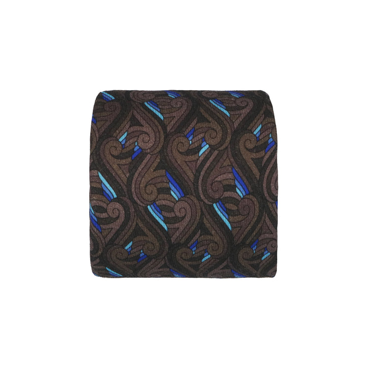 Wool tie, blue, grey, made in England. Quality printed tie – Furious Goose