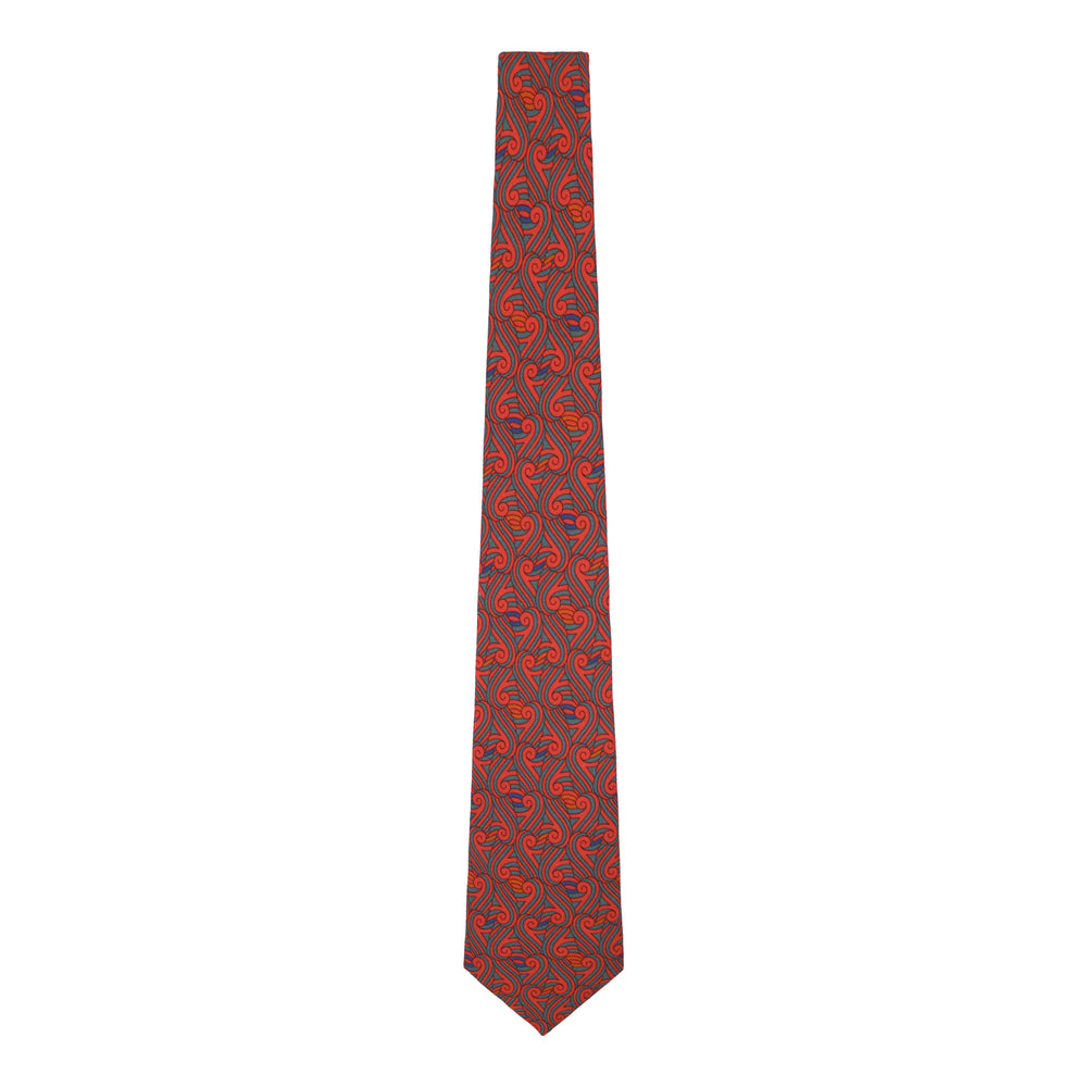 Red and Blue Wool Necktie, on premium wool | Luxury Ties | Made in England | Furious Goose