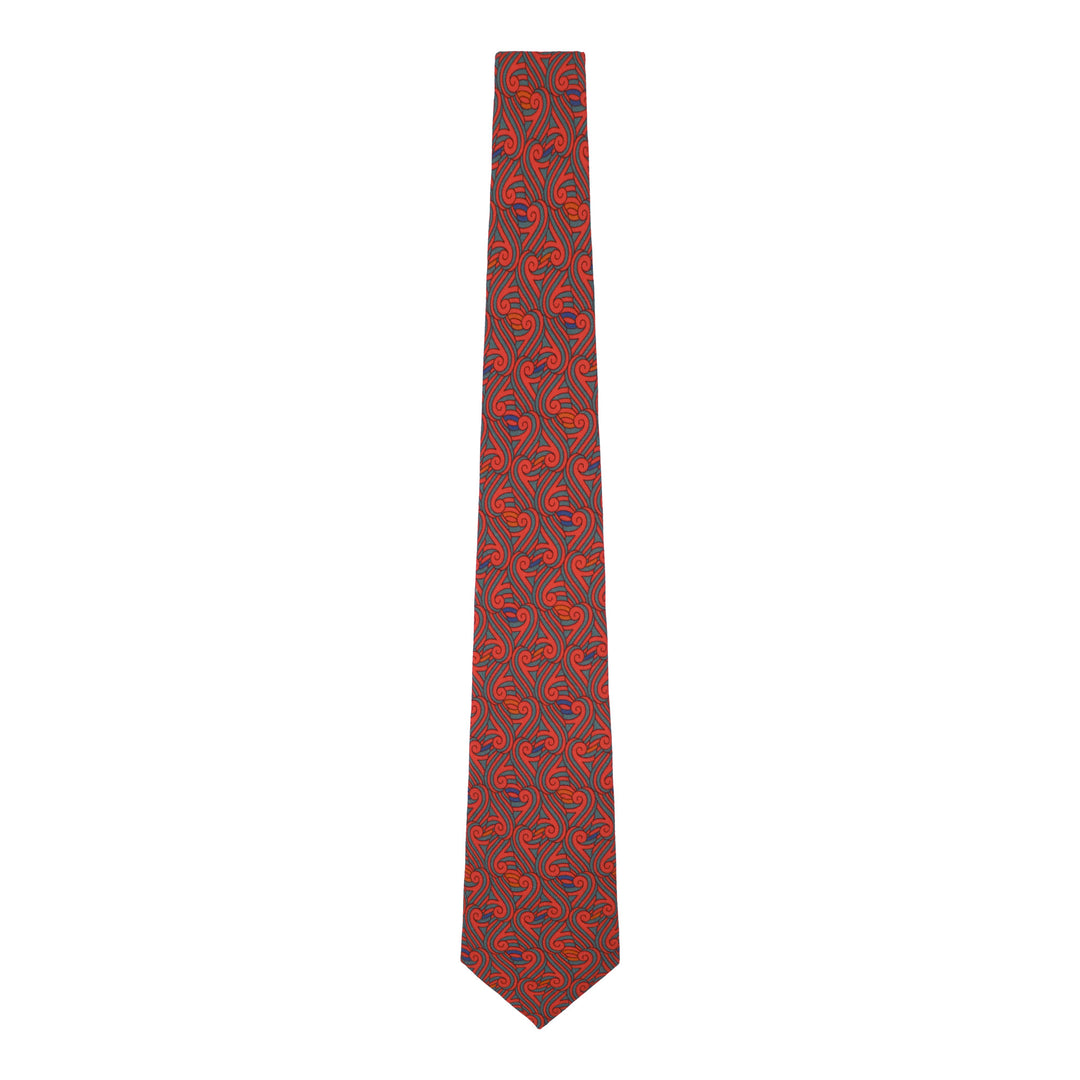 Red and Blue Wool Necktie, on premium wool | Luxury Ties | Made in England | Furious Goose
