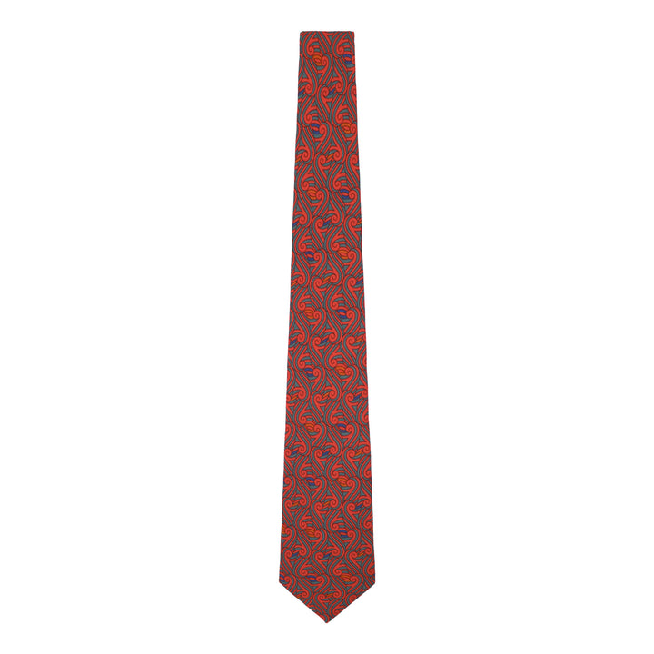 Red and Blue Wool Necktie, on premium wool | Luxury Ties | Made in England | Furious Goose