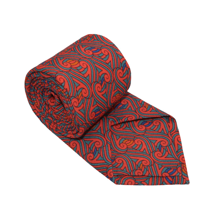 Luxury ties made in UK inspired by London's Thames Red and Blue | Luxury Ties | Made in England | Furious Goose