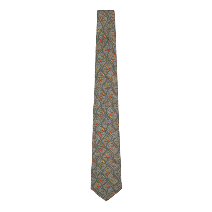 River Thames inspired London Tie in greys, lilac with fiery flashes | Made in England | Furious Goose