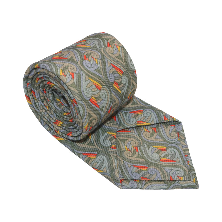Luxury wool printed ties inspired by the Thames and London | Made in UK | Furious Goose