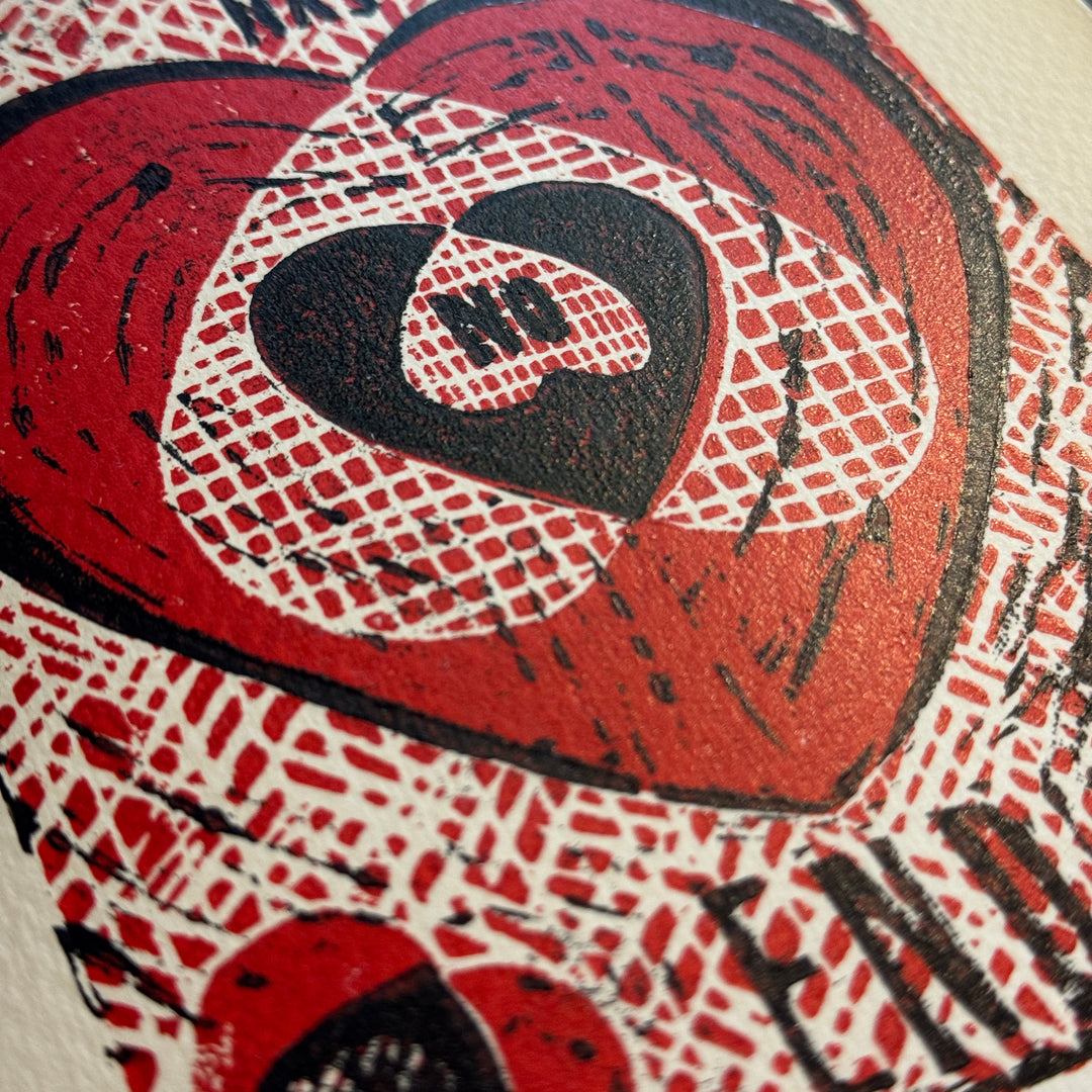 Love Has No End – Woodcut