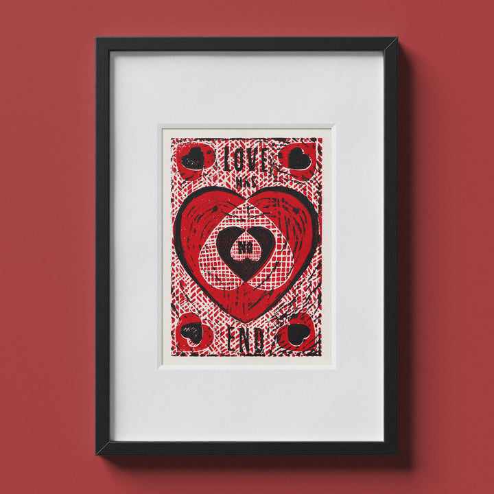 Love Has No End – Woodcut
