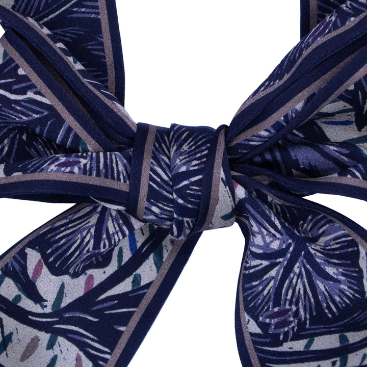 Wild Flower – Slate, Mini Twilly Scarf