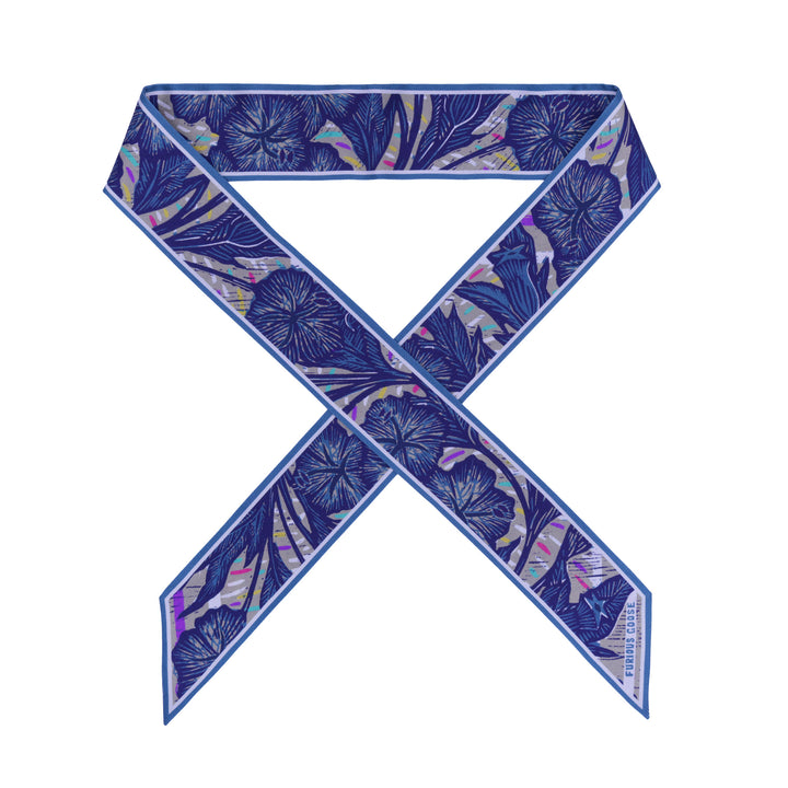 Wild Flower – Opal, Mini Twilly Scarf