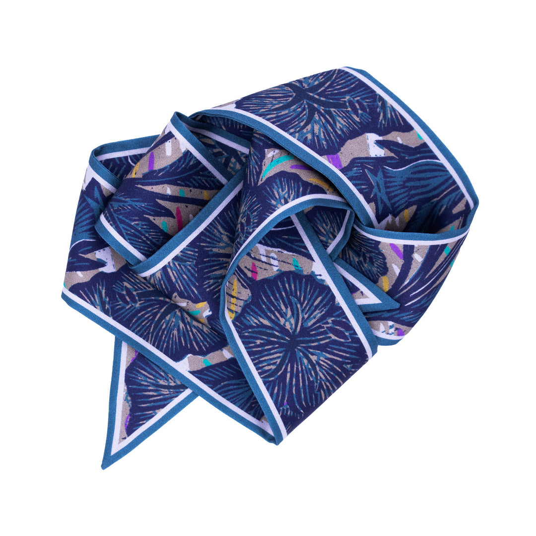 Wild Flower – Opal, Mini Twilly Scarf