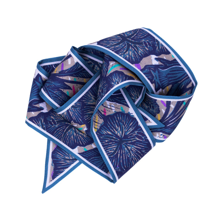 Wild Flower – Opal, Mini Twilly Scarf