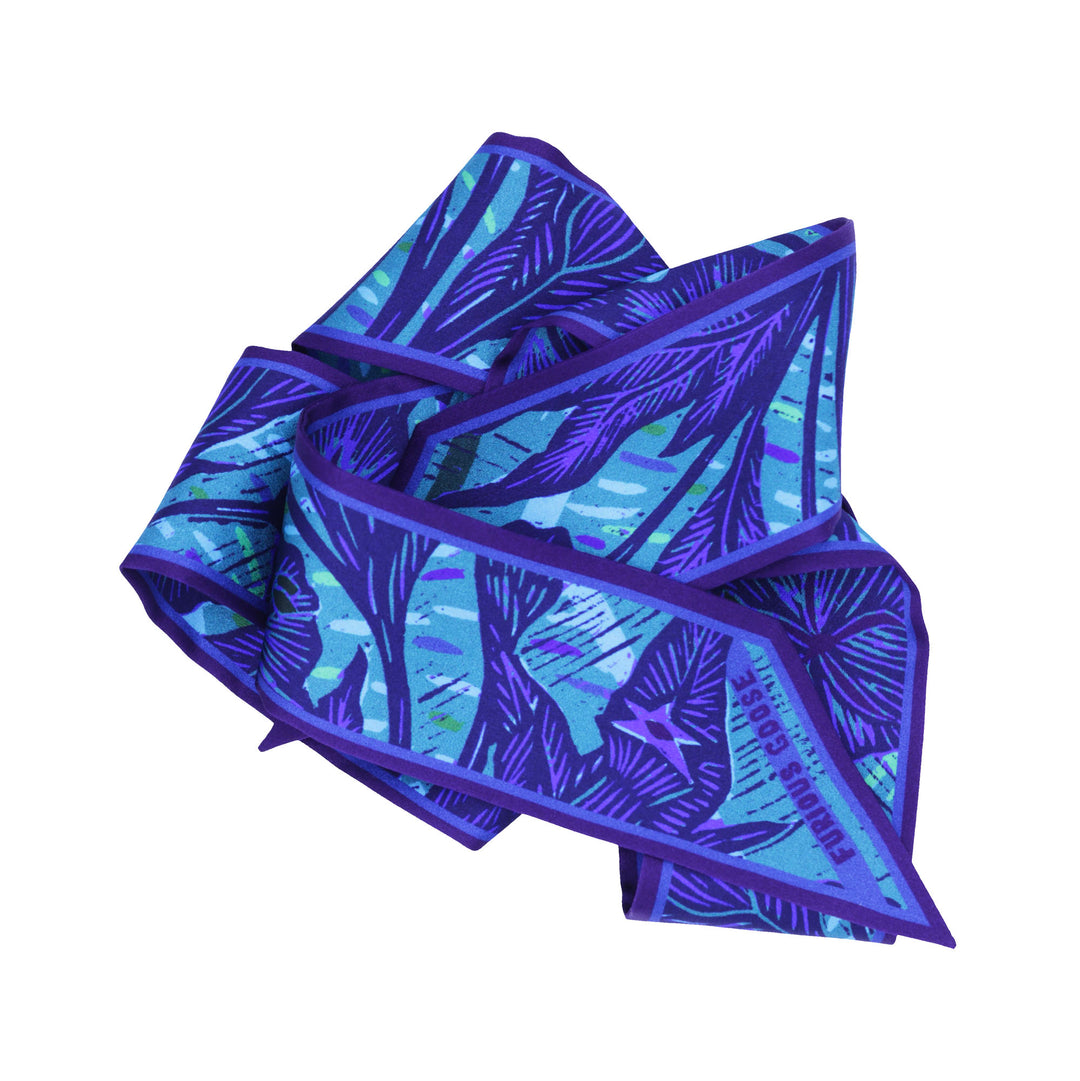 Wild Flower – Ultramarine, Mini Twilly Scarf