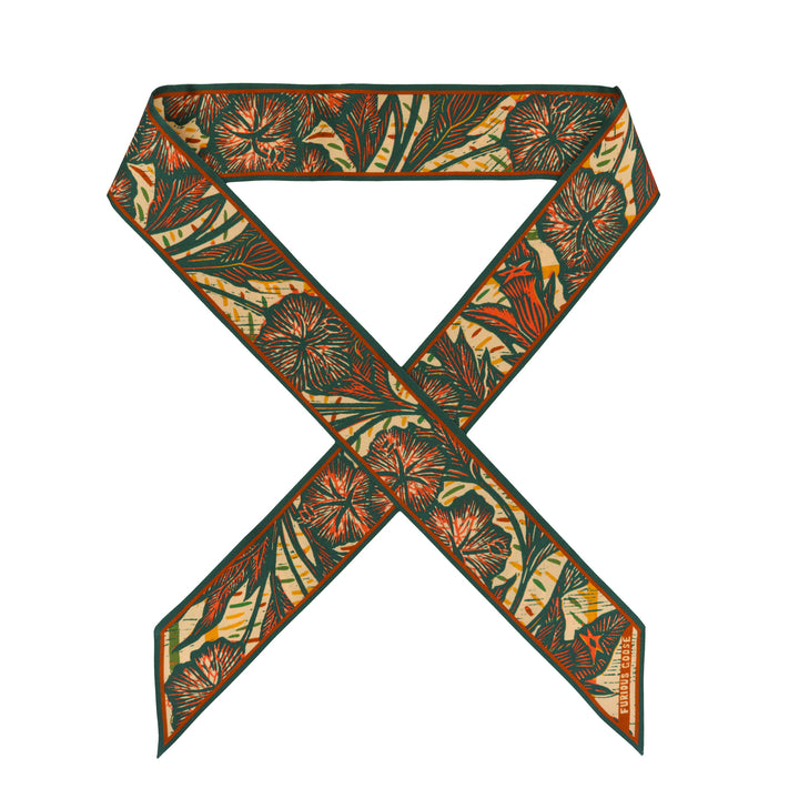 Wild Flower – Juniper, Mini Twilly Scarf