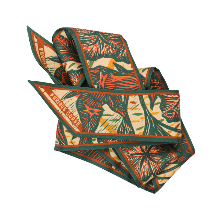 Wild Flower – Juniper, Mini Twilly Scarf