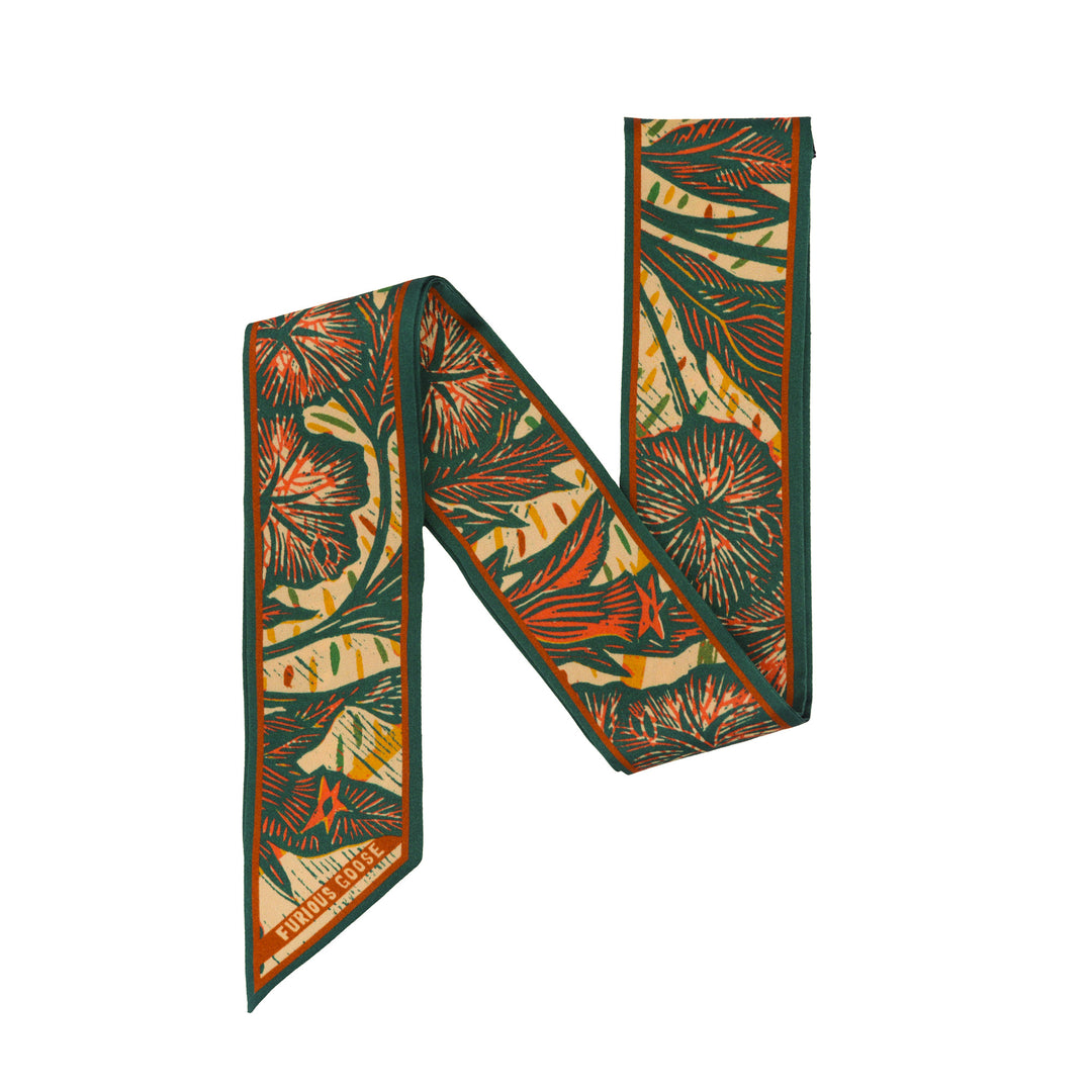 Wild Flower – Juniper, Mini Twilly Scarf