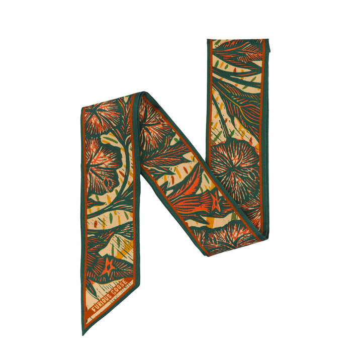 Wild Flower – Juniper, Mini Twilly Scarf
