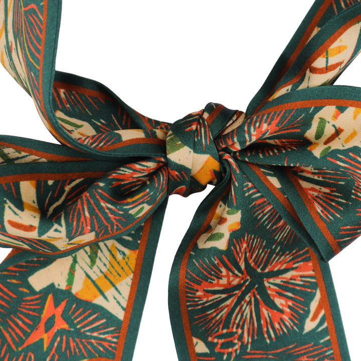 Wild Flower – Juniper, Mini Twilly Scarf