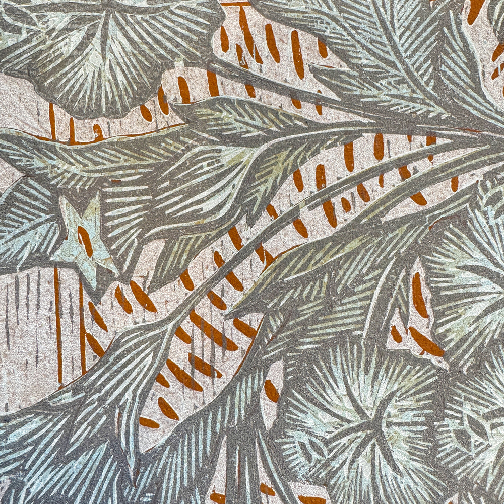 Close up of Henbane print