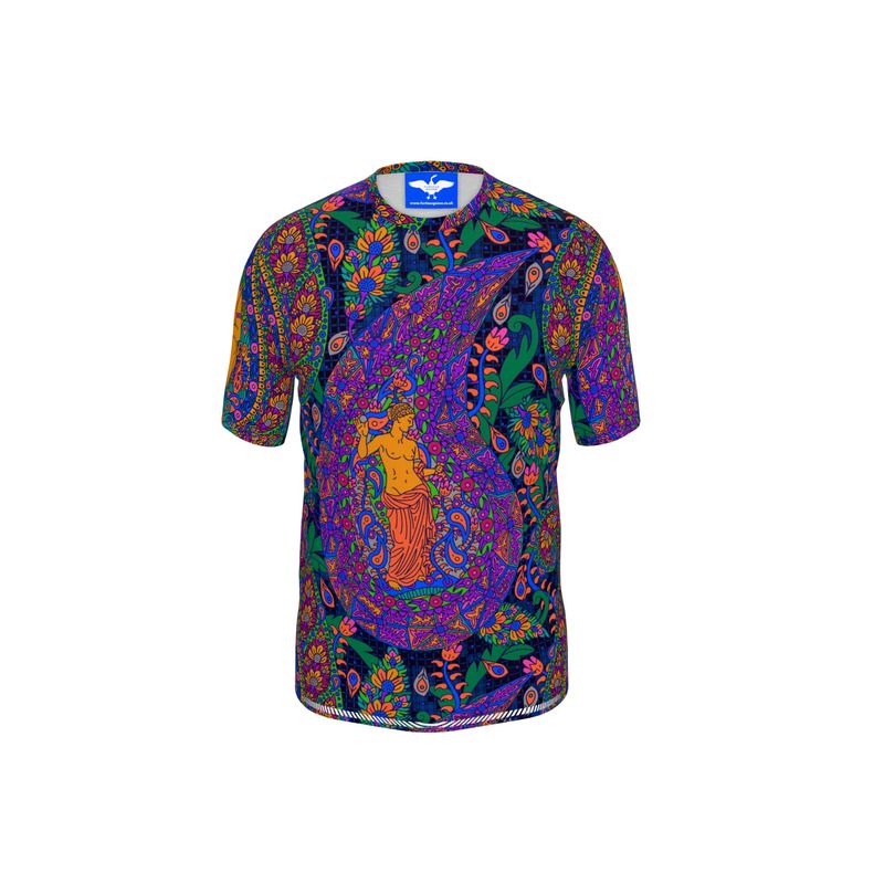 Psychedelic Paisley T-Shirt, MultiColoured, Venus, Tencel Sustainable tshirt, London, Psychedleuxe