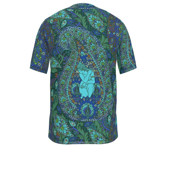 Paisley Goddesses – Blue and Green T-shirt