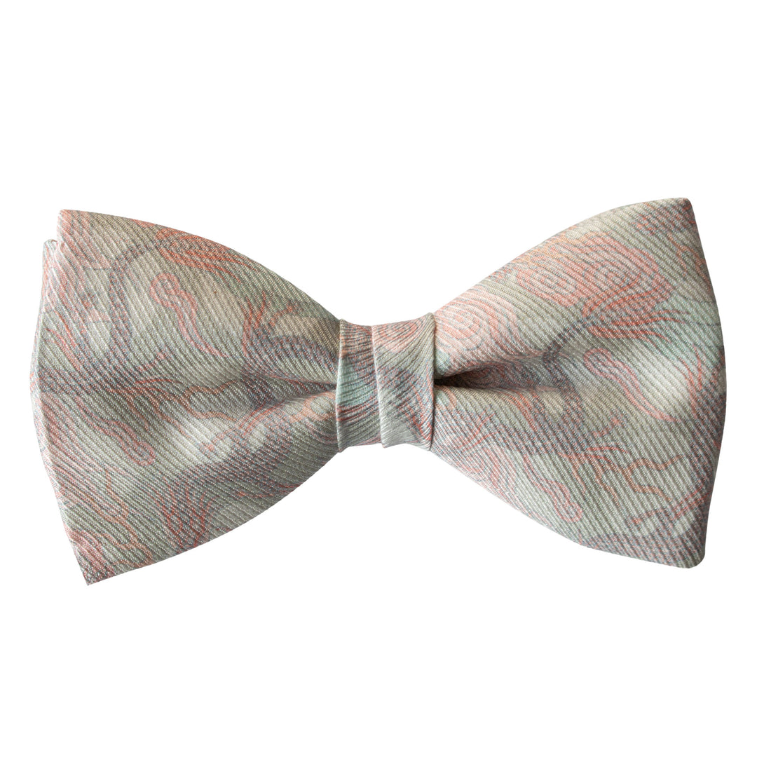 Pink Bow Tie, Pale Pink, Wedding Tie, Dragons, Chinoiserie