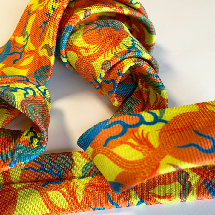 Luxury Silk Tie, Bold Tie, Colourful Neck Tie, Luxury Accessory, London, UK