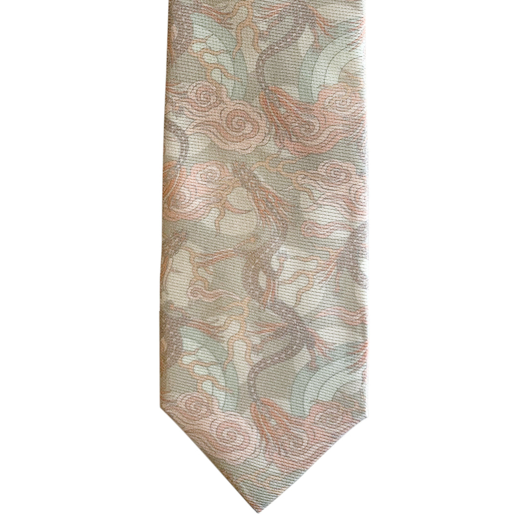 Luxury designer tie, wedding tie, pink necktie, rose, silver, saglia silk, Made in England, British Accessories