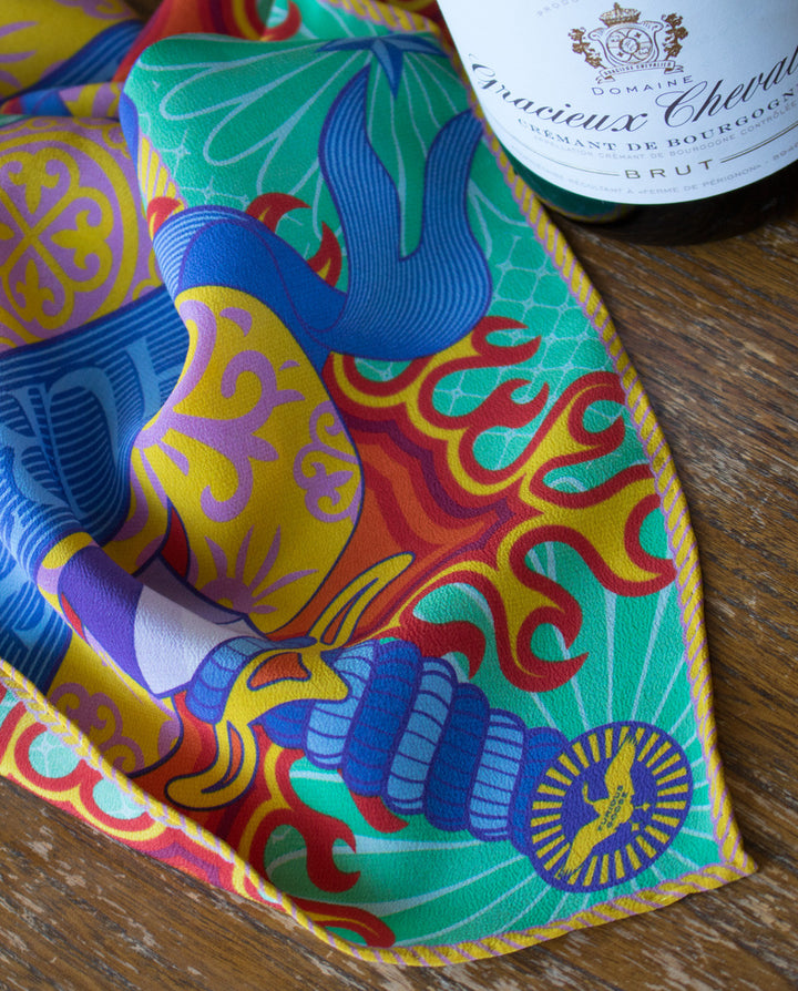 Pocket Square Brighton, Colourful, Contemporary Pocket Squares UK, Made in UK, Hand finished, High Quality