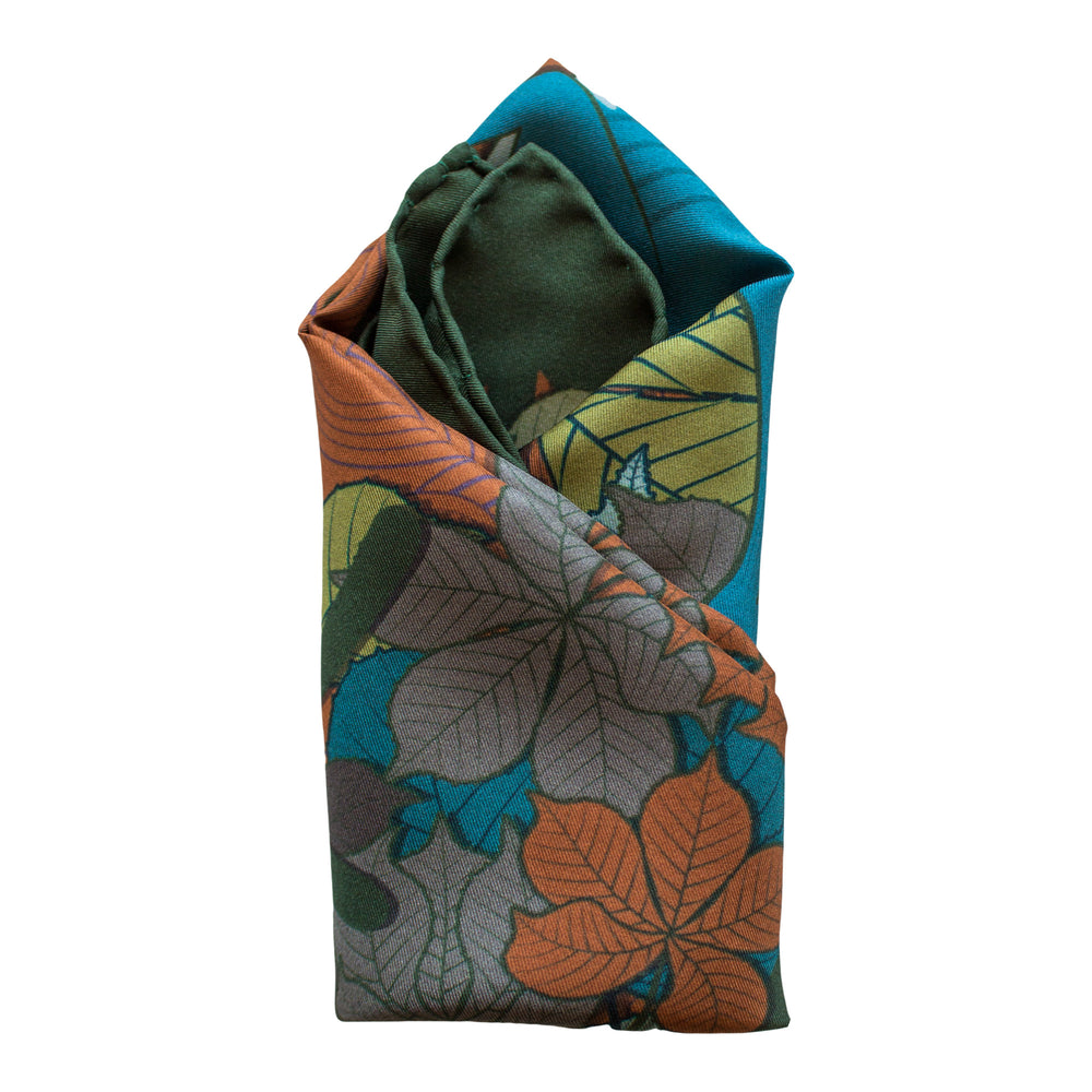 Fox inspired Pocket Square, Pocket Squares UK, Pochette, Handkerchief, Silk Square, Luxury Gift, Made in UK