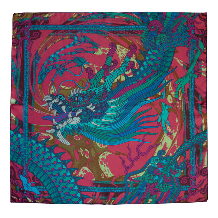 Dragon Scarf, Oriental Tempestas – Silk Scarves