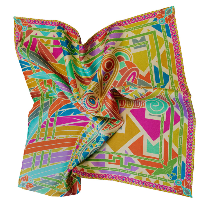 Dragon, Pocket Square, Pocket Chief, Quetzalcoatl, Luxury Accessories, Made in England, London, UK