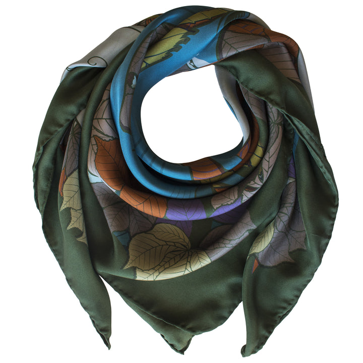 Foxes, Day – Luxury Scarves Brighton, Silk Scarf, Foulard, Made in UK, Designer Scarves, Gifts for her, Wedding