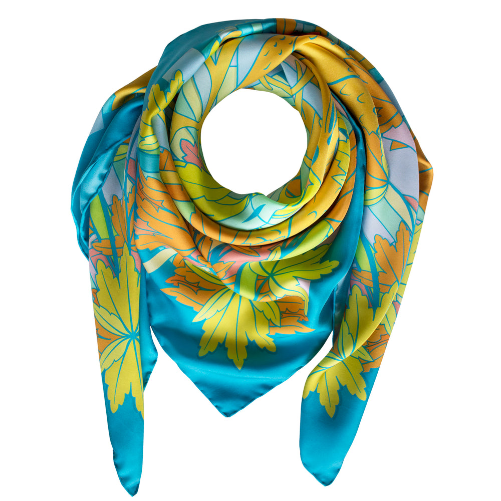 Silk Scarf, Foulard, Silk Scarves London, Silk Square, Luxury Gift, Made in England