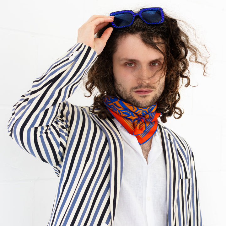 Neckerchief, Mens Scarves, Silk Scarf, Oscar Wilde Fashion, Made in UK, England, London
