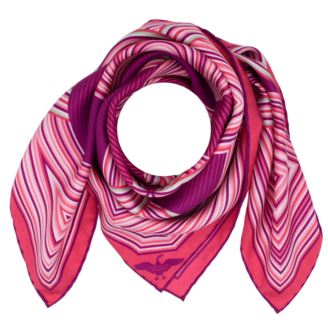 Pink silk Scarf, Valentine's Gift, Luxury Scarves, Foulard, Neckerchief